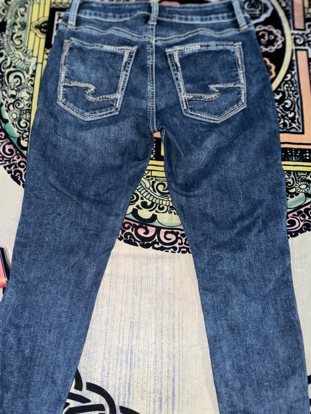 Silver Skinny Jeans